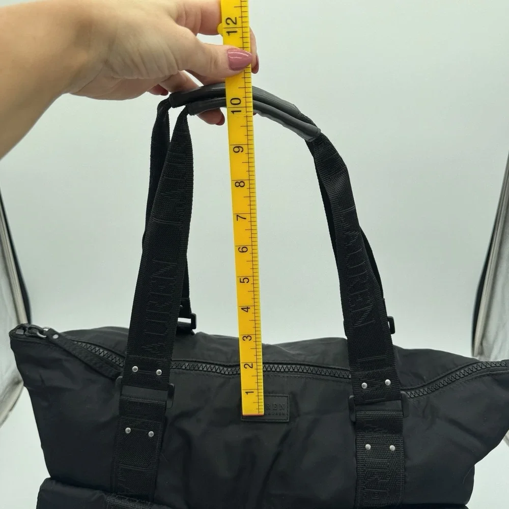 Lauren Ralph‎ Lauren Black Nylon Satchel Shoulder Bag 16x15x7 VTG 90s Read